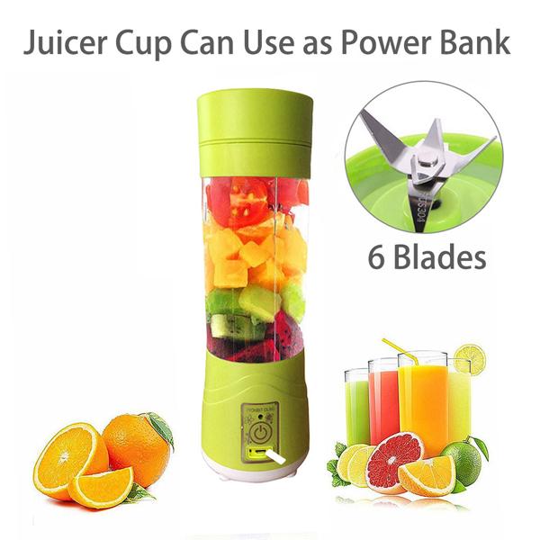 0138 Multi-Purpose Portable USB Electric Juicer 6-Blades, Protein Shaker, Blender Mixer Cup (380 ML) 0138 Multi-Purpose Portable USB Electric Juicer 6-Blades, Protein Shaker, Blender Mixer Cup (380 ML)